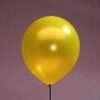 Metallic yellow balloons for rent