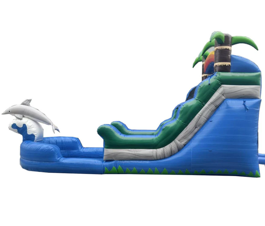 #20 = 14' Dolphin Water Slide - 25'L × 9'W × 14'H - Image 2