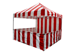 10' x 10' Pop Up Carnival Tent/Canopy Light Duty - WITH WALLS