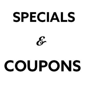 Specials & Coupons