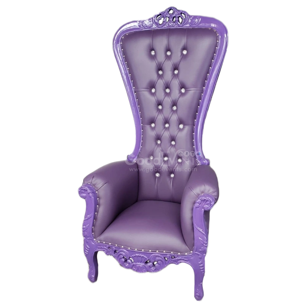 throne chair purple  special events rental price is for each