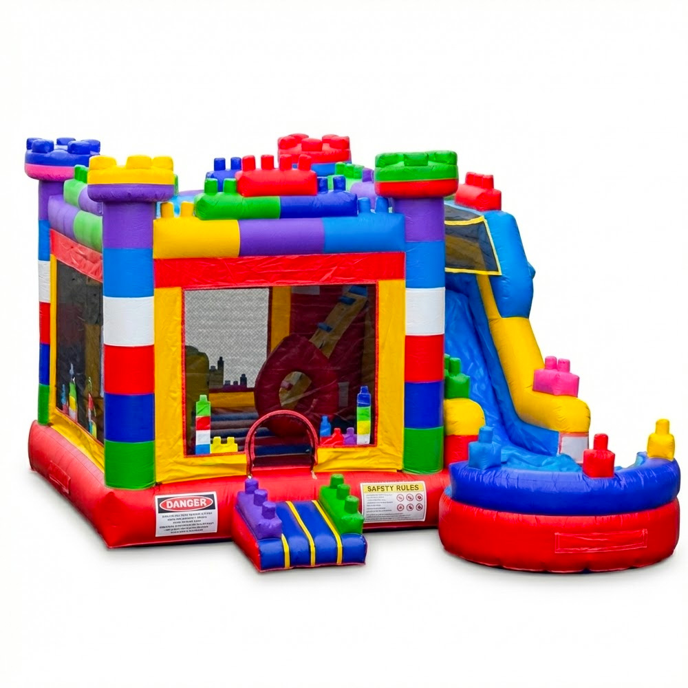 #56 = Mega Blocks Combo with slide 18.5'Lx15.75Wx14H