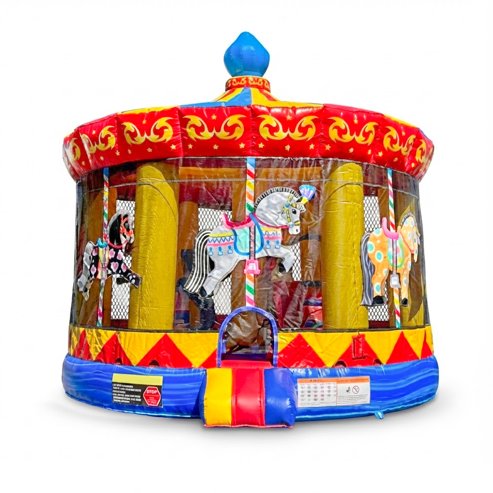 #63 = Carousel Combo with slide 20'L x 20'W x 21'H