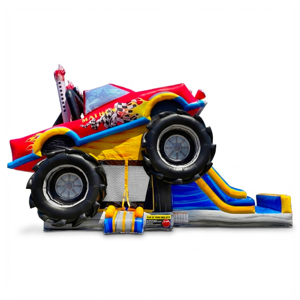 #65 = Monster Truck Combo with Slide 33'L x 13'W - Mega Attraction