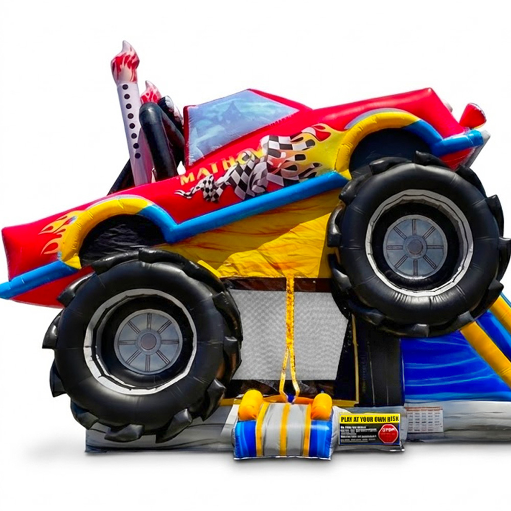 #65 = Monster Truck Combo with Slide 33'L x 13'W - Mega Attraction - Image 2
