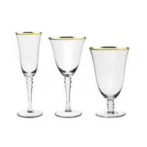 Gold Rim Glassware