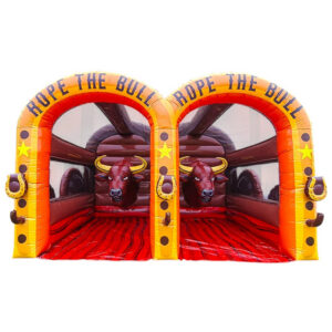 #64= Inflatable Rope the Bull Game 21ft L x 14ft W x 12ft H